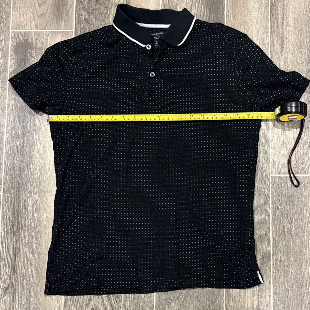 Women’s polka Dot Polo Shirt with White Trim